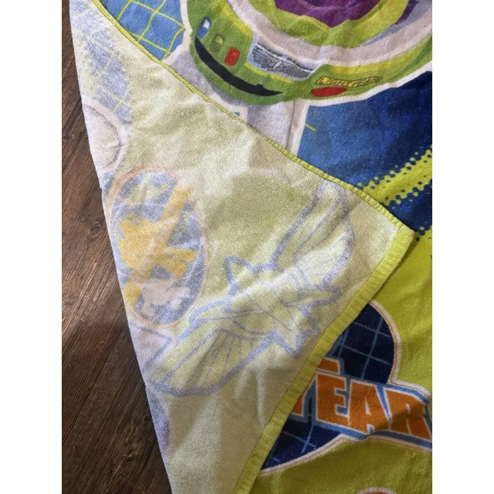 Green Buzz Lightyear Pixar Toy Story 3 Cotton Beach Towel Kids Space Ranger